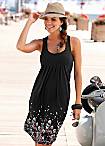 Beachtime Black Petal Print Sun Dress