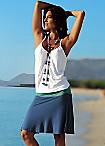 Beachtime White Two-Piece Style Beach Dress