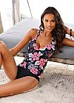 Buffalo Black V-Neck Tankini Top
