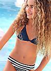 Buffalo Blue Striped Triangle Bikini