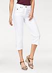 Cheer White Cropped Trousers