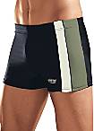 H.I.S Olive Boxer Style Swimming Shorts