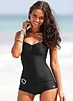 KangaROOS Black Belted Boyleg Swimsuit