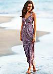 LASCANA Berry Ring-Strap Beach Maxi Dress