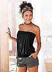 LASCANA Black Bandeau Top