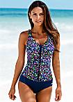 LASCANA Blue Print Swimsuit