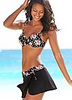 LASCANA Floral Swim Skirt With Briefs