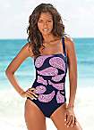 LASCANA Navy Retro Swimsuit