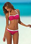 LASCANA Pink Underwired Bandeau Bikini