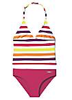 Venuce Beach Purple Striped Tankini