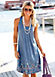 Beachtime Blue Petal Print Sun Dress