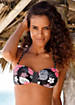 Buffalo Black Floral Bandeau Bikini Top