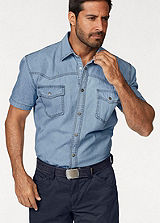 Arizona Blue Bleached Denim Shirt