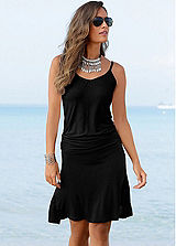 Beachtime Black Two-Piece Style Beach Dress