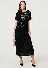 Bench White Vegas Lights T-Shirt