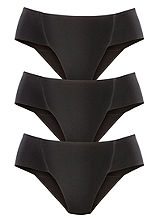 Black Pack of 3 Control Briefs