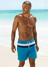 Buffalo Blue Double Trim Swimming Shorts