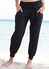 Buffalo London Black Beach Trousers