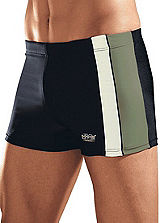 H.I.S Olive Boxer Style Swimming Shorts