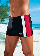 H.I.S Red Boxer Style Swimming Shorts