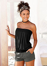 LASCANA Black Bandeau Top