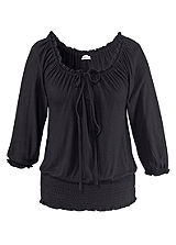 LASCANA Black Gypsy Top