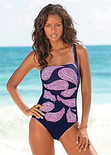 LASCANA Navy Retro Swimsuit