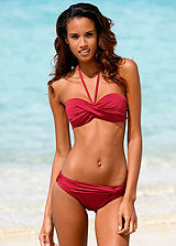 LASCANA Red Bandeau 5-Way Bikini