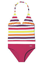 Venuce Beach Purple Striped Tankini