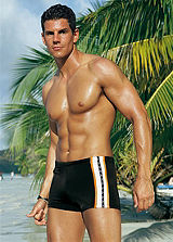 s.Oliver Brown Boxer Style Swimming Shorts